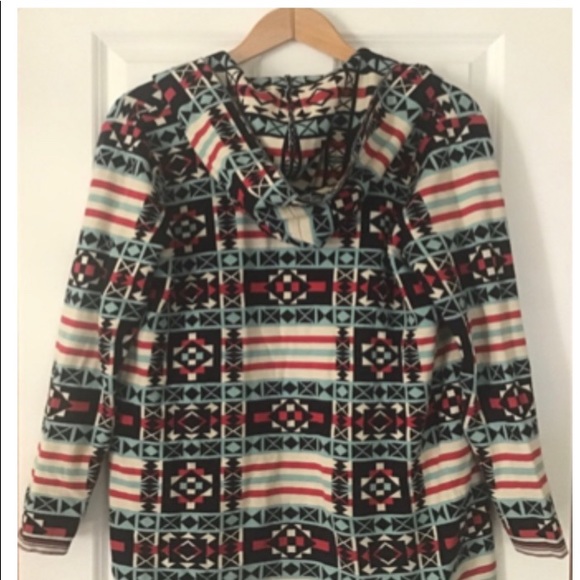 Wool rich Navajo print duster - Picture 2 of 3